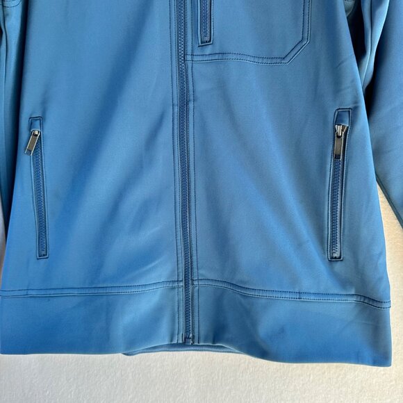 Patagonia Soft Shell Jacket Mens Medium Blue Full Zip Hiking Camping Outdoors - Picture 4 of 14